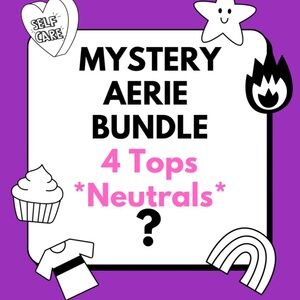 Aerie Neutral Tops Mystery Bundle